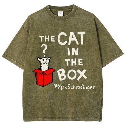 The Cat in the Box Vintage Distressed T-shirt