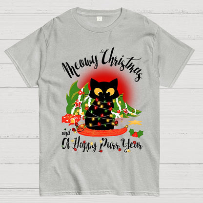 Happy Purr Year Christmas Geek T-Shirt
