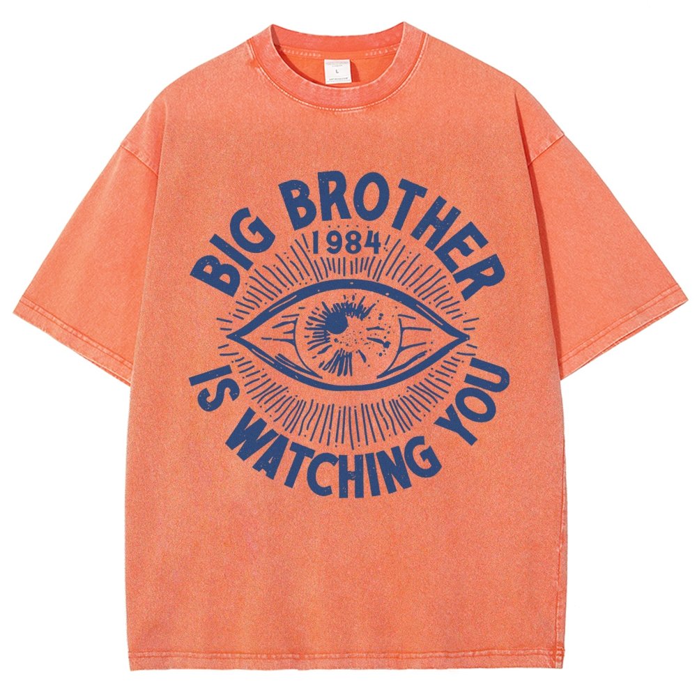 Watching You Vintage Distressed T-shirt