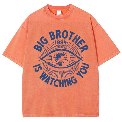 Watching You Vintage Distressed T-shirt