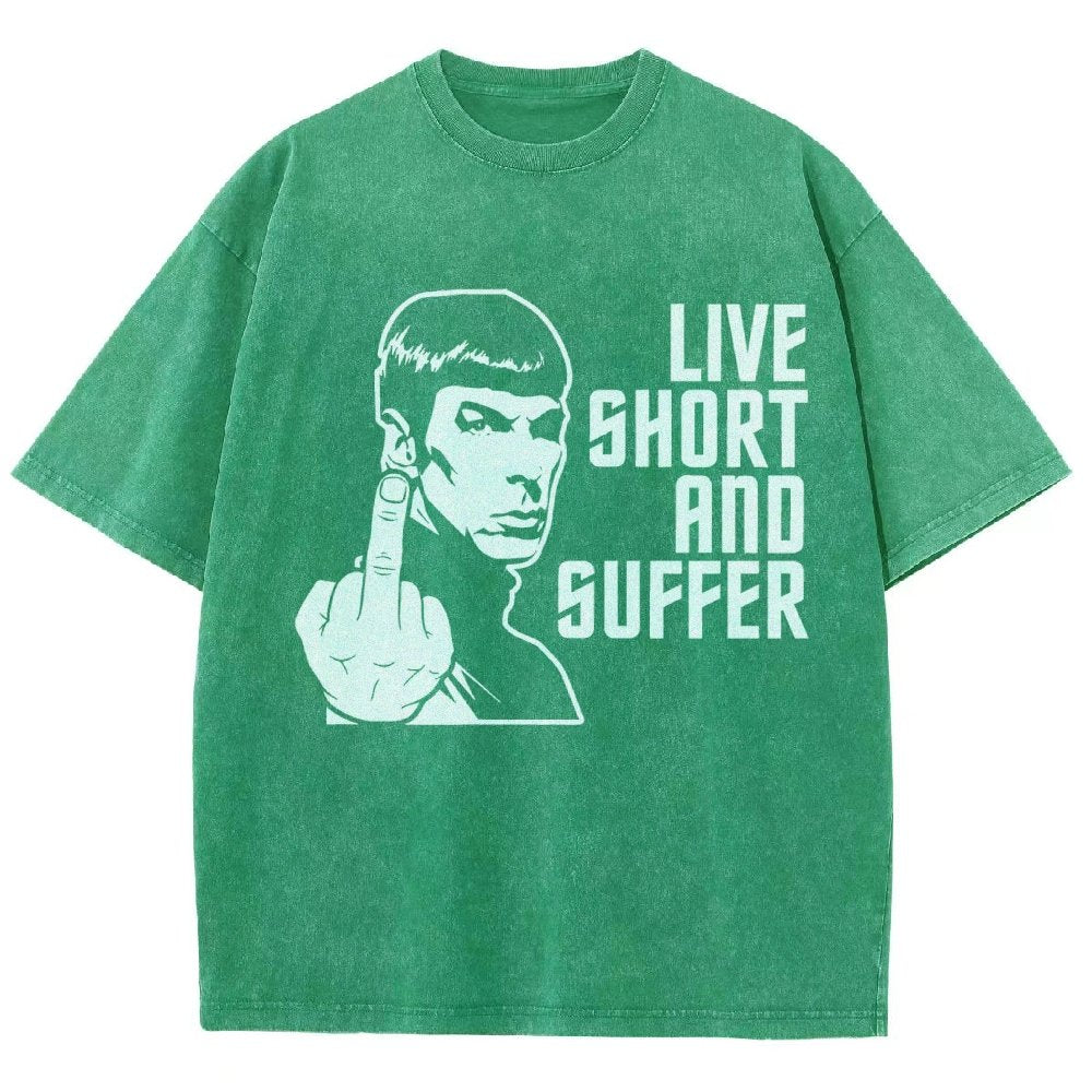Live Short and Suffer Vintage Distressed T-shirt