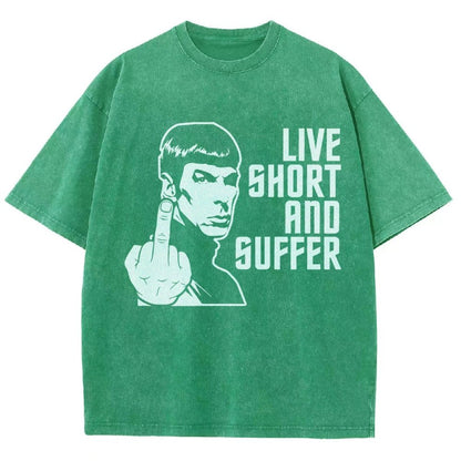 Live Short and Suffer Vintage Distressed T-shirt