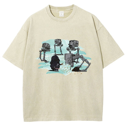 Dark Lord feeds the mechanical bird Vintage Distressed T-shirt