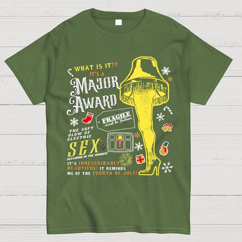 A Major Award Leg Lamp Christmas Geek T-Shirt