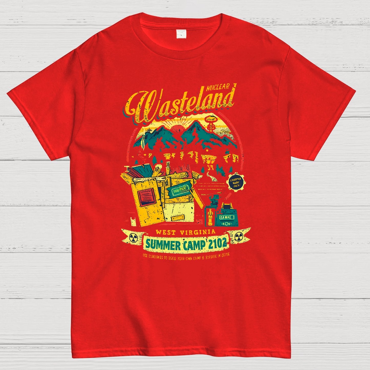 NUCLEAR SUMMER CAMP Nerdy T-Shirt