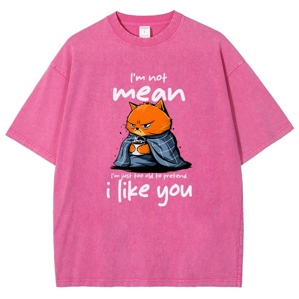 I Am Not Mean Vintage Distressed T-shirt