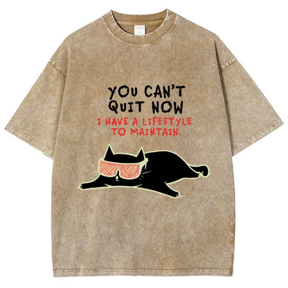 You Can't Quit Now Vintage Distressed T-shirt