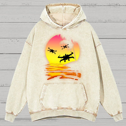 Put The Fighter Plane Next To It Vintage Distressed Hoodie