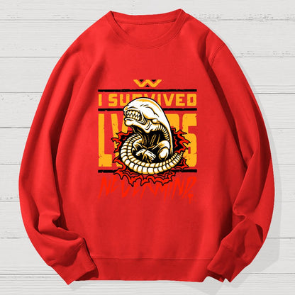 I Survived Geek Cotton Sweatshirt