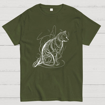 Cat Lines Geek T-Shirt
