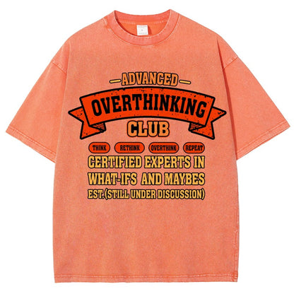 Overthinking Mode ON! Vintage Distressed T-shirt