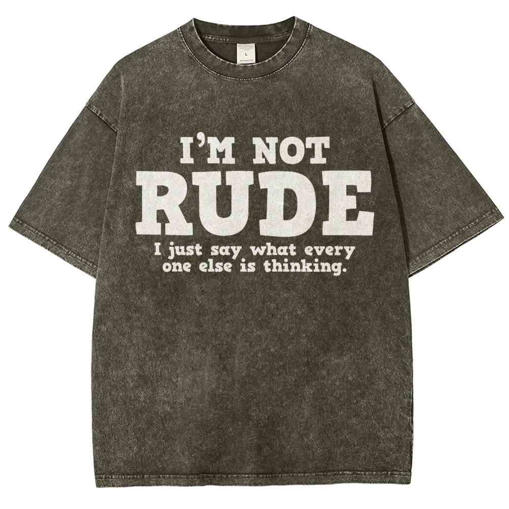 I'm not Rude I Just Have The Balls to Say What Everyone Else is Thinking Vintage Distressed T-shirt