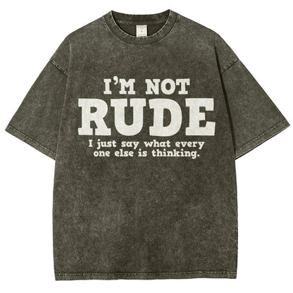 I'm not Rude I Just Have The Balls to Say What Everyone Else is Thinking Vintage Distressed T-shirt