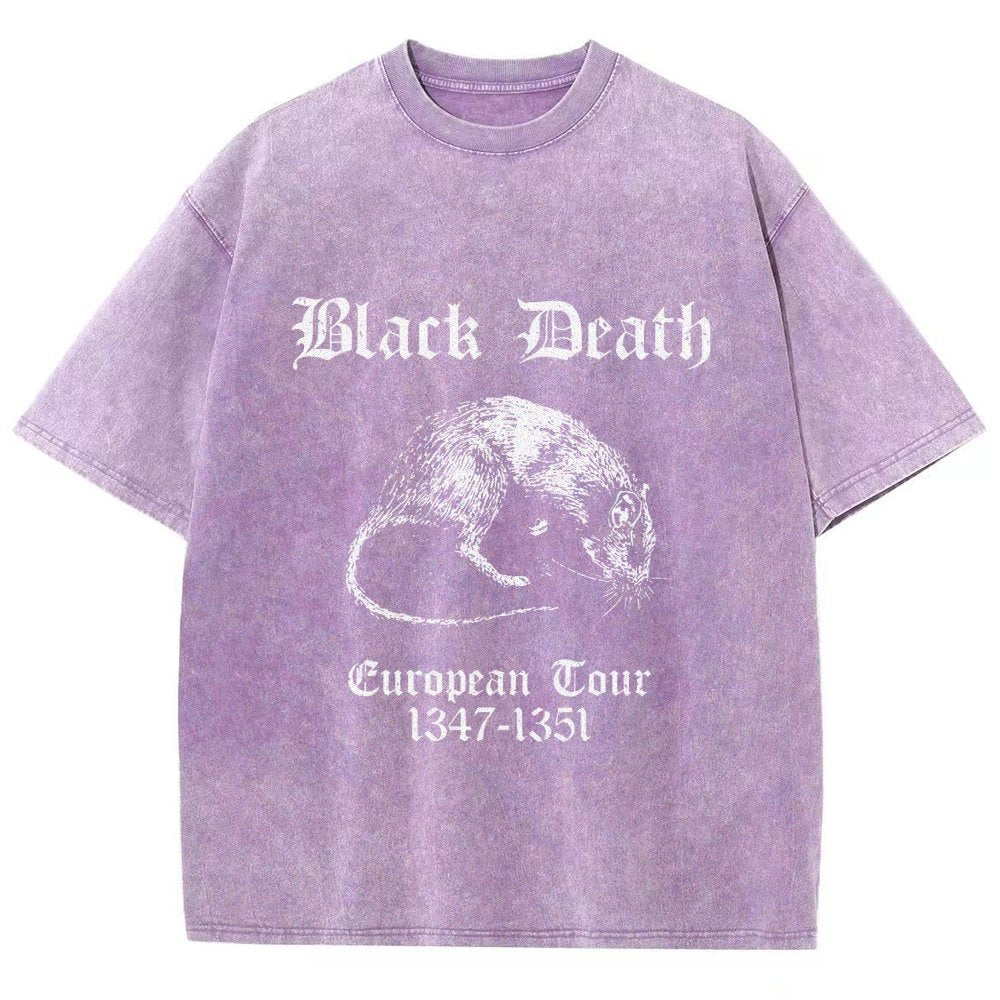 Black Death European Tour Vintage Distressed T-shirt