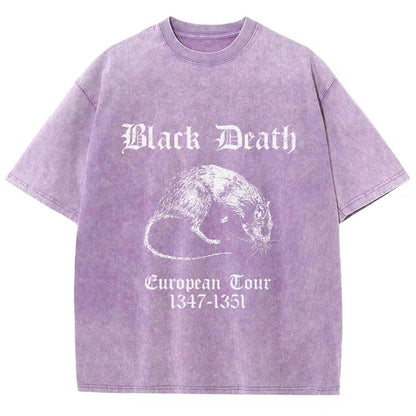 Black Death European Tour Vintage Distressed T-shirt