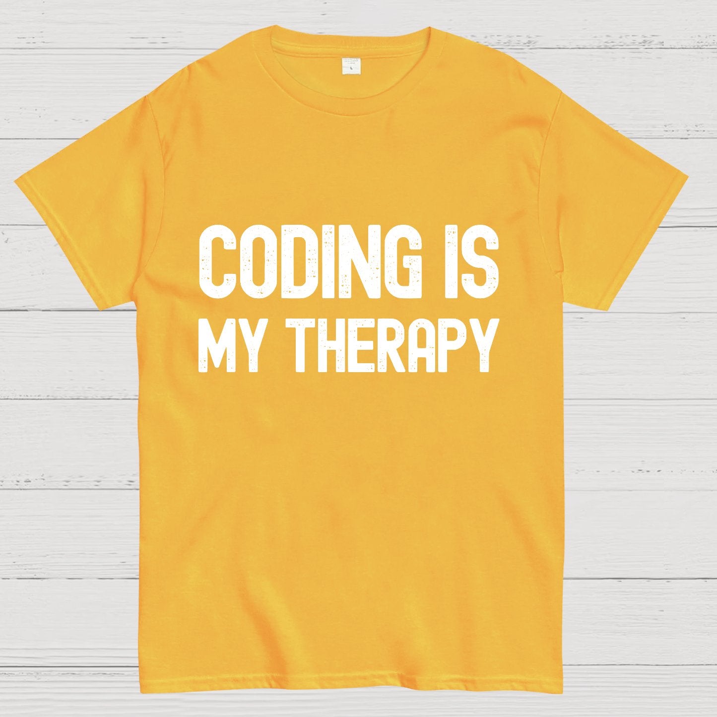 Coding Is My Therapy Geeky T-Shirt