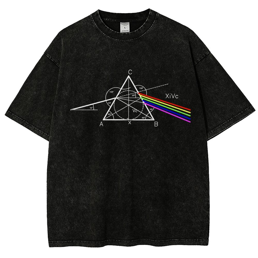 Optical Deconstruction Vintage Distressed T-shirt