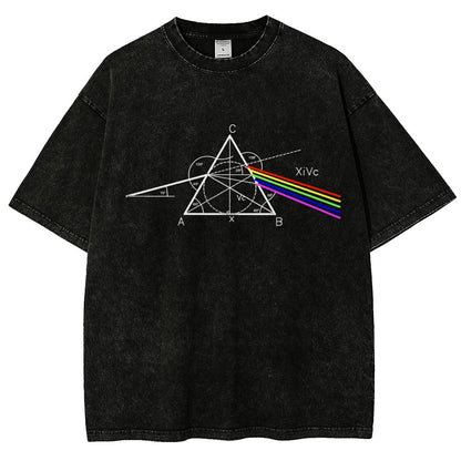 Optical Deconstruction Vintage Distressed T-shirt
