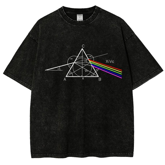Optical Deconstruction Vintage Distressed T-shirt
