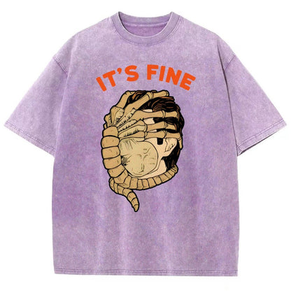 It’S Fine Vintage Distressed T-shirt