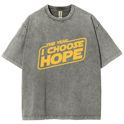 I Choose Hope Vintage Distressed T-shirt