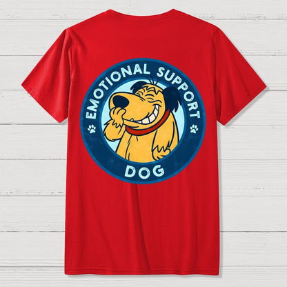 Dog Support Or Not? Back-printed Geek T-shirt