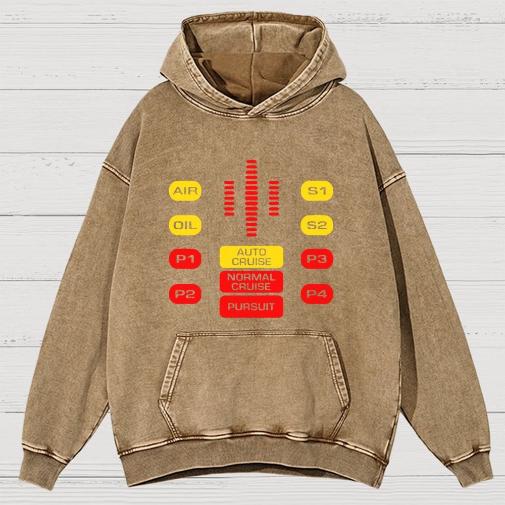 Kit Dashboard Supercar Vintage Distressed Hoodie