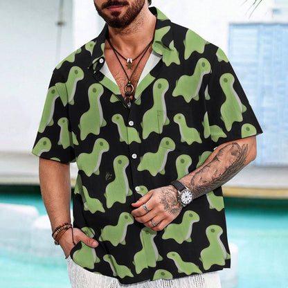 Cute Little Dinosaur Geek Hawaiian Shirt