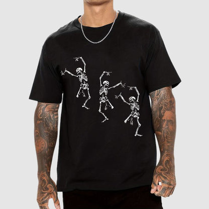 Skeleton Dancing Halloween Geeky T-Shirt