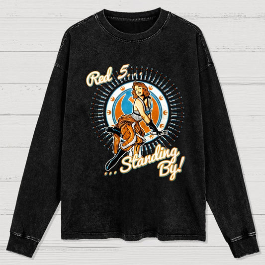 My Job Istop Secret Washed Long Sleeve Tee