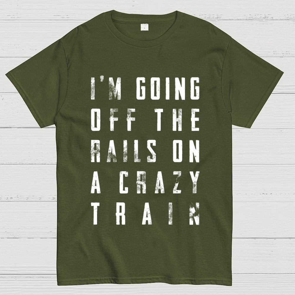 Crazy Train Lyric Quote Unisex Geek T-Shirt