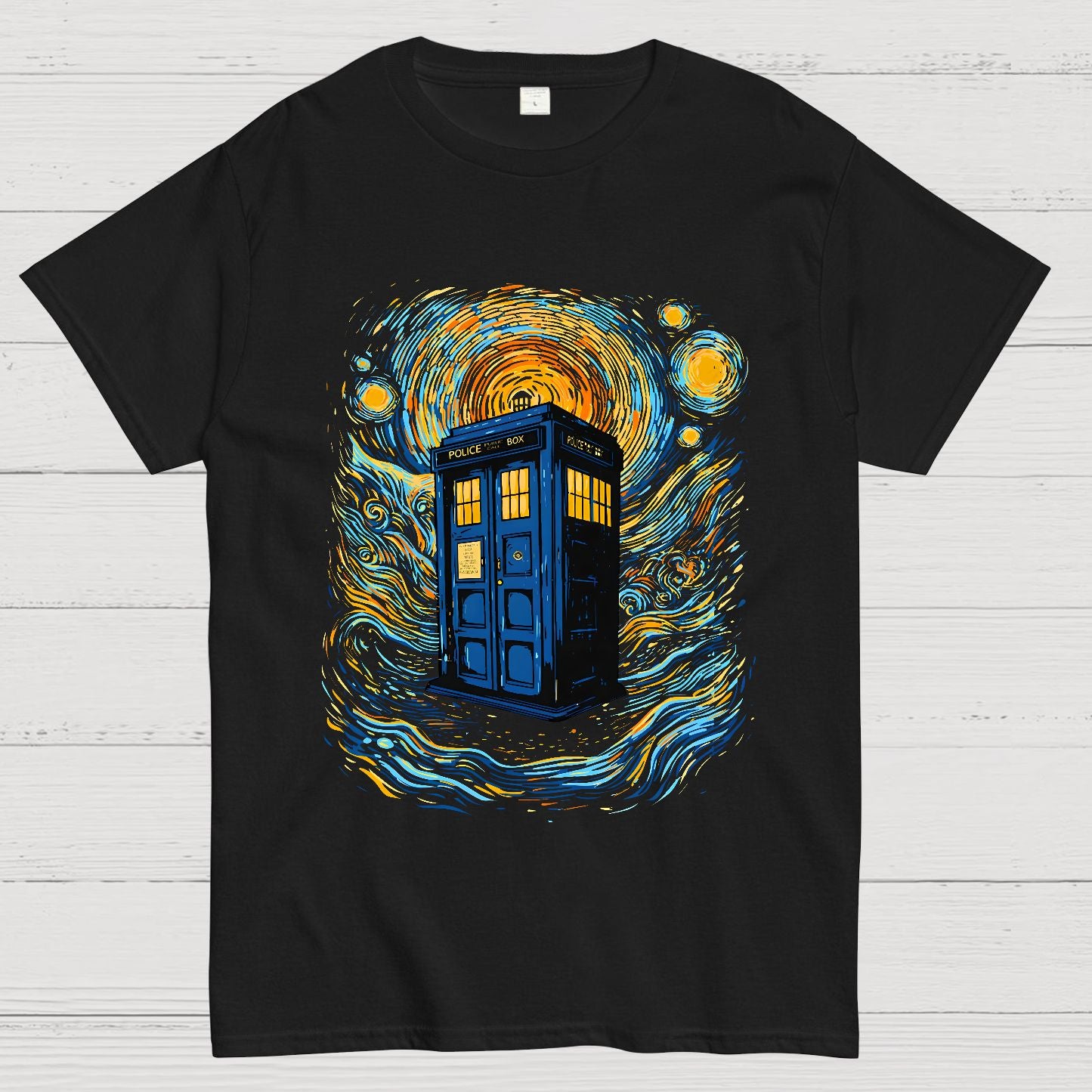 Starry Sky Phone Booth Geek T-Shirt