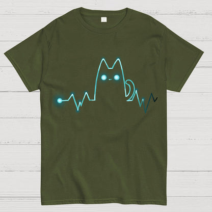 Heart Cat Beat Geek T-Shirt