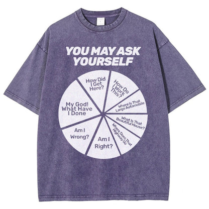 You May Ask Yourself Vintage Distressed T-shirt