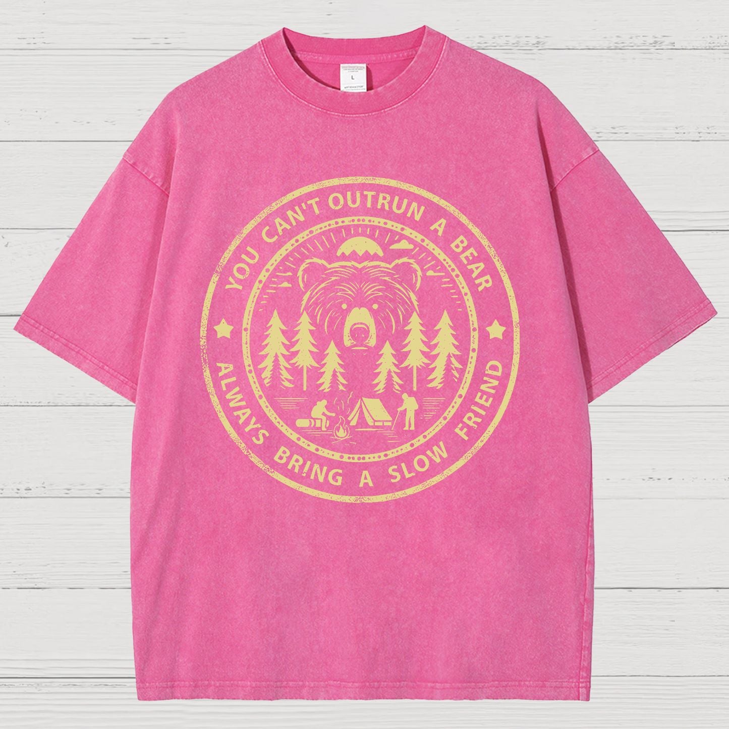 You Can't Outrun A Bear Vintage Distressed T-shirt