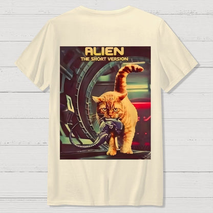 Mystery Cat Heavy Back-printed Geek T-shirt