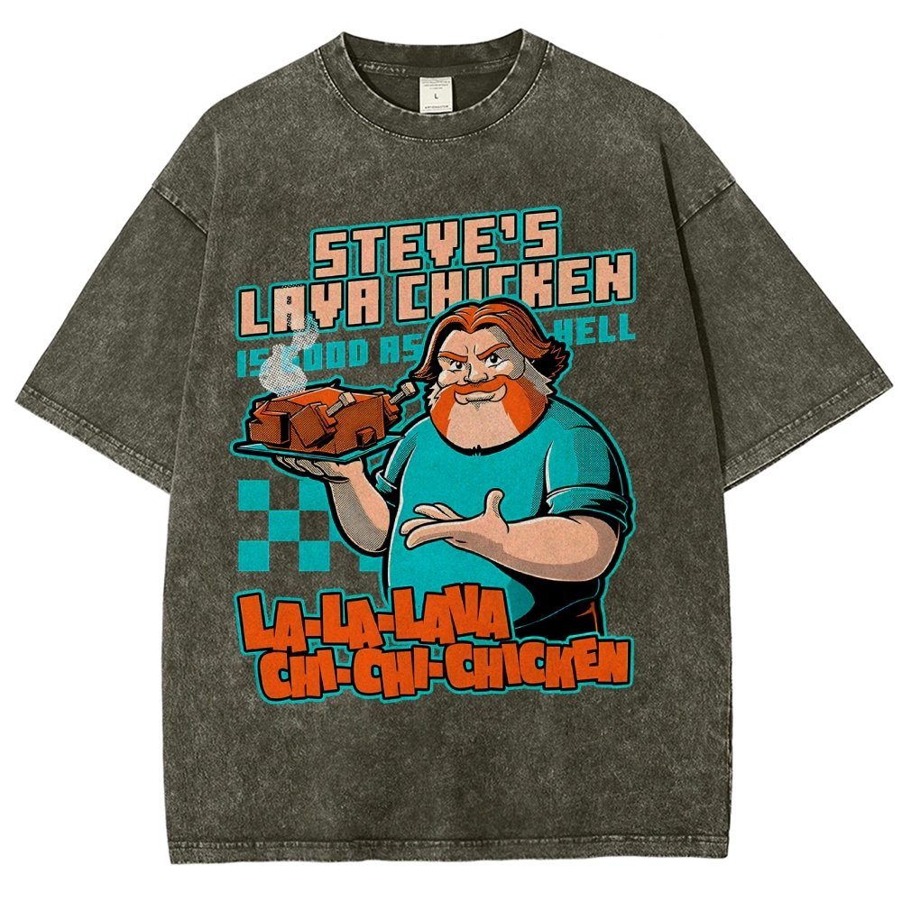 Steve's Lava Chicken Vintage Distressed T-shirt