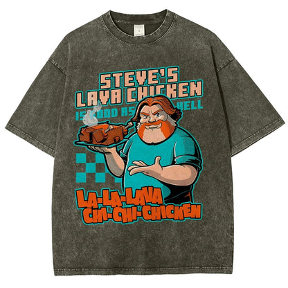 Steve's Lava Chicken Vintage Distressed T-shirt