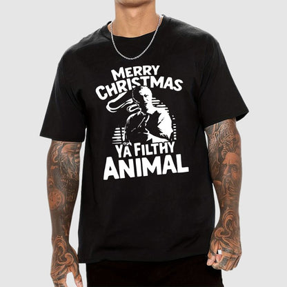 Merry Christmas Ya Filthy Animal Geek T-Shirt