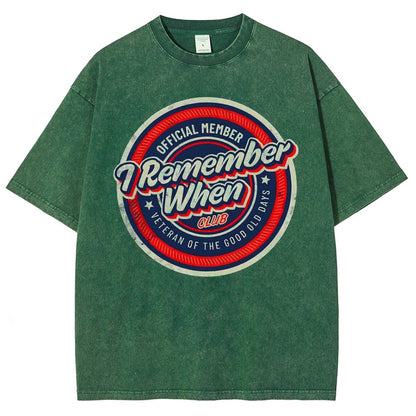 Remember When Vintage Distressed T-shirt