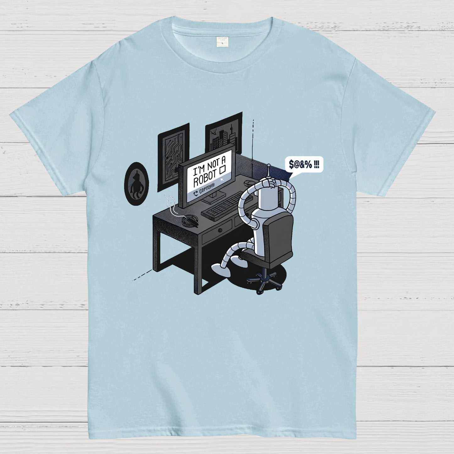 Robot Problems Nerdy T-Shirt