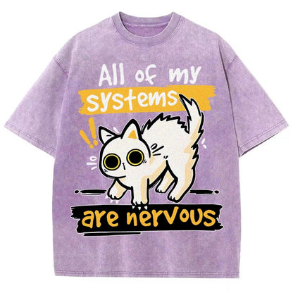 All of my Systems are Nervous Vintage Distressed T-shirt