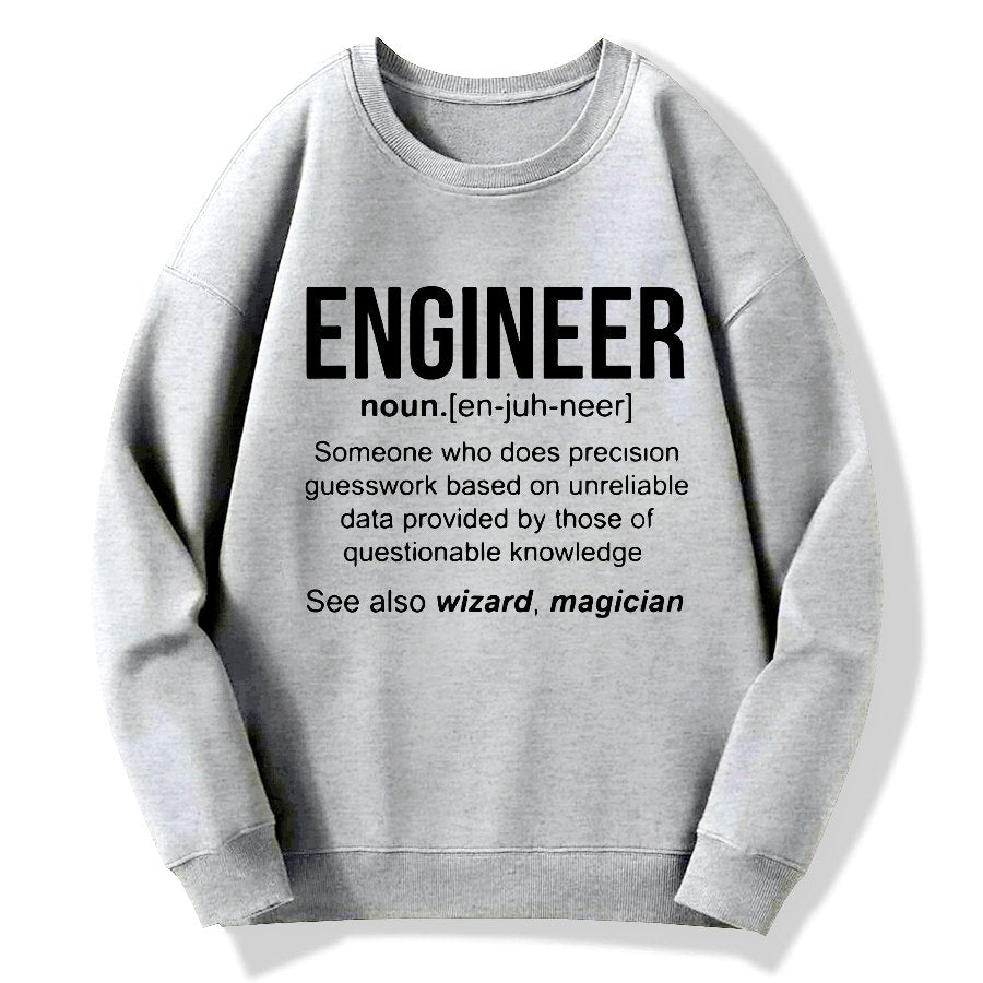 Engineer Geek Cotton Sweatshirt
