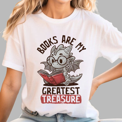 Books Are My Greatest Treasure Geek T-Shirt