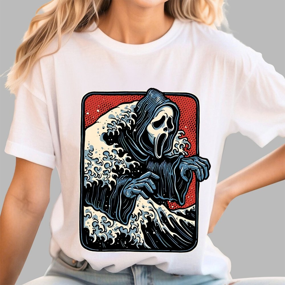 Ghost Wave Unisex Geek T-Shirt
