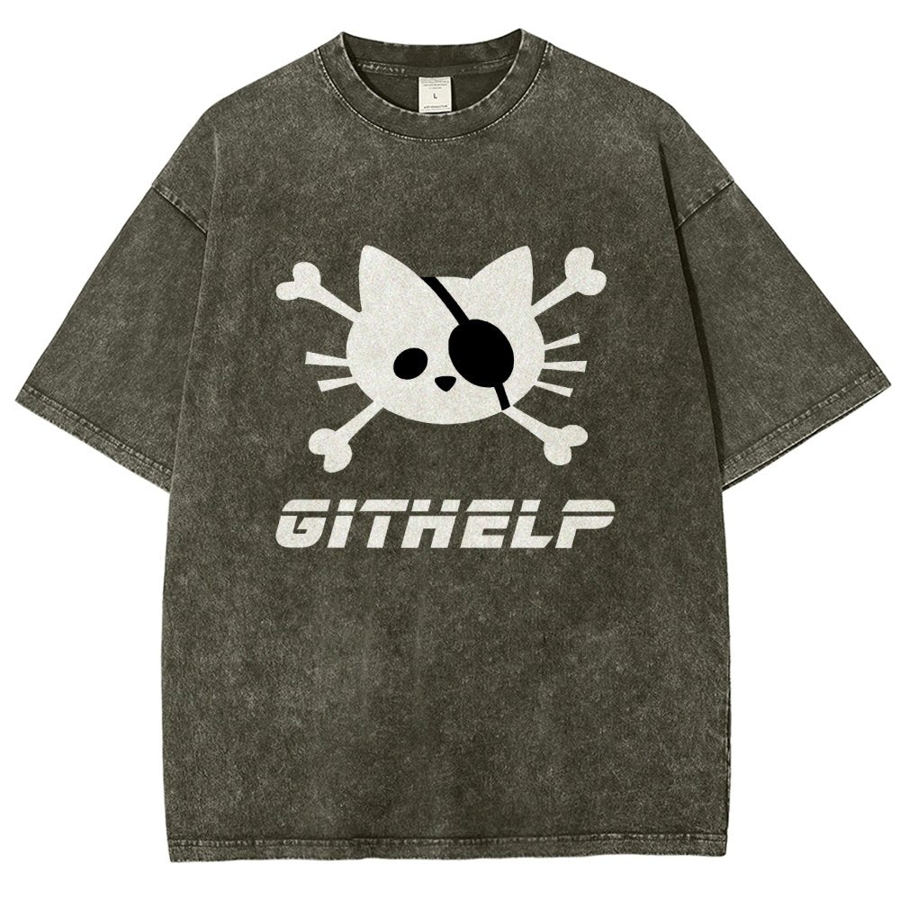 GitHelp Vintage Distressed T-shirt