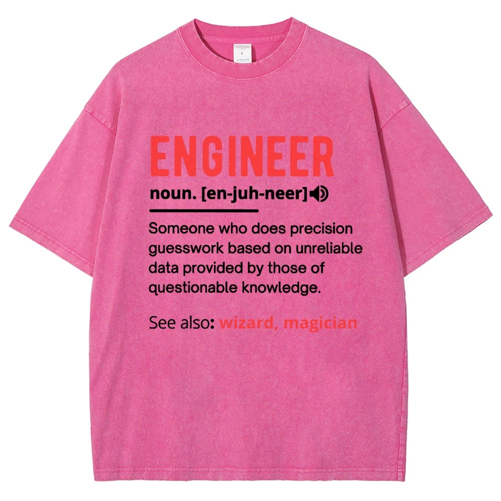 Engineer Definition Vintage Distressed T-shirt