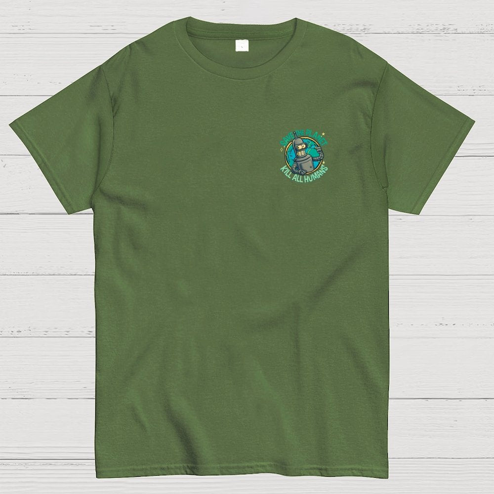 Yippee-Ki-Yay Front And Back Printing Geek T-Shirt