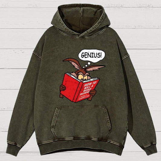 Genius Plan Vintage Distressed Hoodie