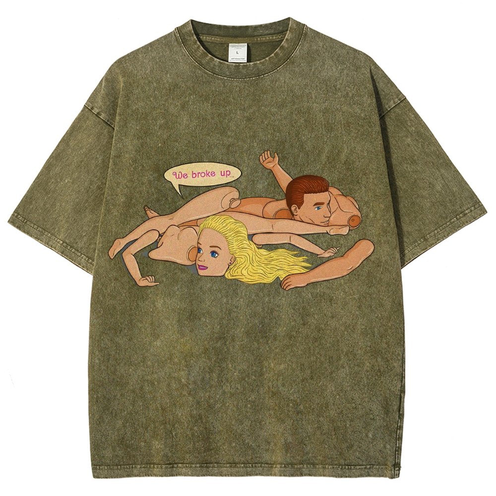 The Break up Vintage Distressed T-shirt